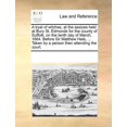 thumbnail image 1 of A Tryal of Witches, at the Assizes Held at Bury St. Edmonds for the County of Suffolk; On the Tenth Day of March, 1664. Before Sir Matthew Hale, ... Taken by a Person Then Attending the Court., 1 of 1