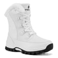 thumbnail image 1 of Stepedia Women's Waterproof Winter Snow Boots Warm Faux Fur Lined Mid-Calf Booties for Women, White, 1 of 10