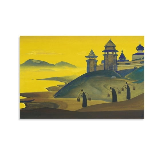 And We Are Trying 1922 Nicholas Roerich Prints Poster Wall Art Picture Painting Poster Canvas Print Posters Artworks Bedroom Living Room Decor 16x24inch(40x60cm)