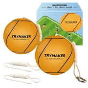 Trymaker Soft Tetharball with Excellent Material and Rope Set for Kids, Yellow, 2.55 lb