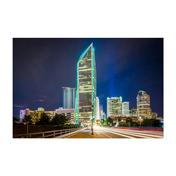 Tryon Street - Charlotte North Carolina Photography Unframed Wall Art Print 20 x 30 inches