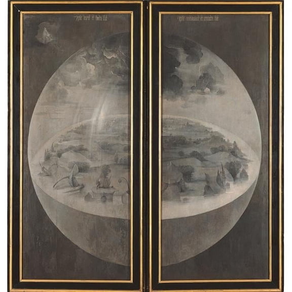Tryptich of The Garden of Earthly Delights - The Creation of The World Poster Print, 24 x 36 - Large