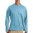 thumbnail image 1 of TRYSIL Men's Athletic Hooded UPF 50+ Sun Protection Long Sleeve Fishing Running Rash Guards Shirts, 1 of 6