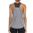 thumbnail image 1 of TRYSIL Womens Workout Tank Tops Racerback Mesh Sleeveless Athletic Yoga Running Gym Shirts, 1 of 7