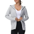 thumbnail image 1 of TRYSIL Women's Hoodie Jacket Athletic Lightweight Full Zip up Hiking Outdoor Sweatshirts,Size(XS-5XL), 1 of 7