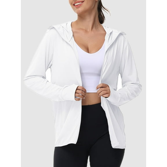 TRYSIL Women's Hoodie Jacket Athletic Lightweight Full Zip up Hiking Outdoor Sweatshirts,Size(XS-5XL)