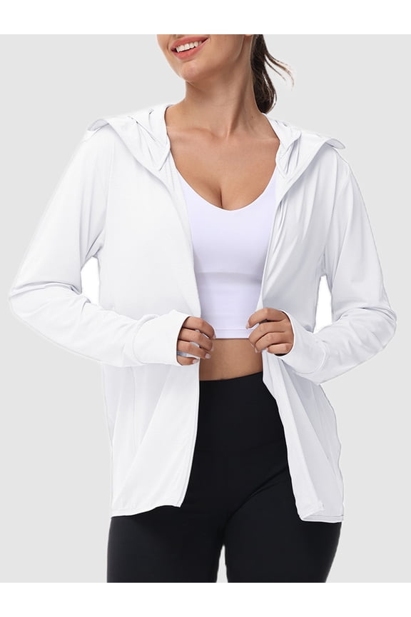 Women's Hoodie Jacket Athletic Lightweight Full Zip up Hiking Outdoor Sweatshirts,Size(XS-5XL)
