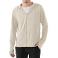 thumbnail image 1 of TRYSIL Men's UPF 50+ Sun Protection Hoodie Jacket Athletic Lightweight Full-Zip Long Sleeve Fishing Workout, 1 of 9