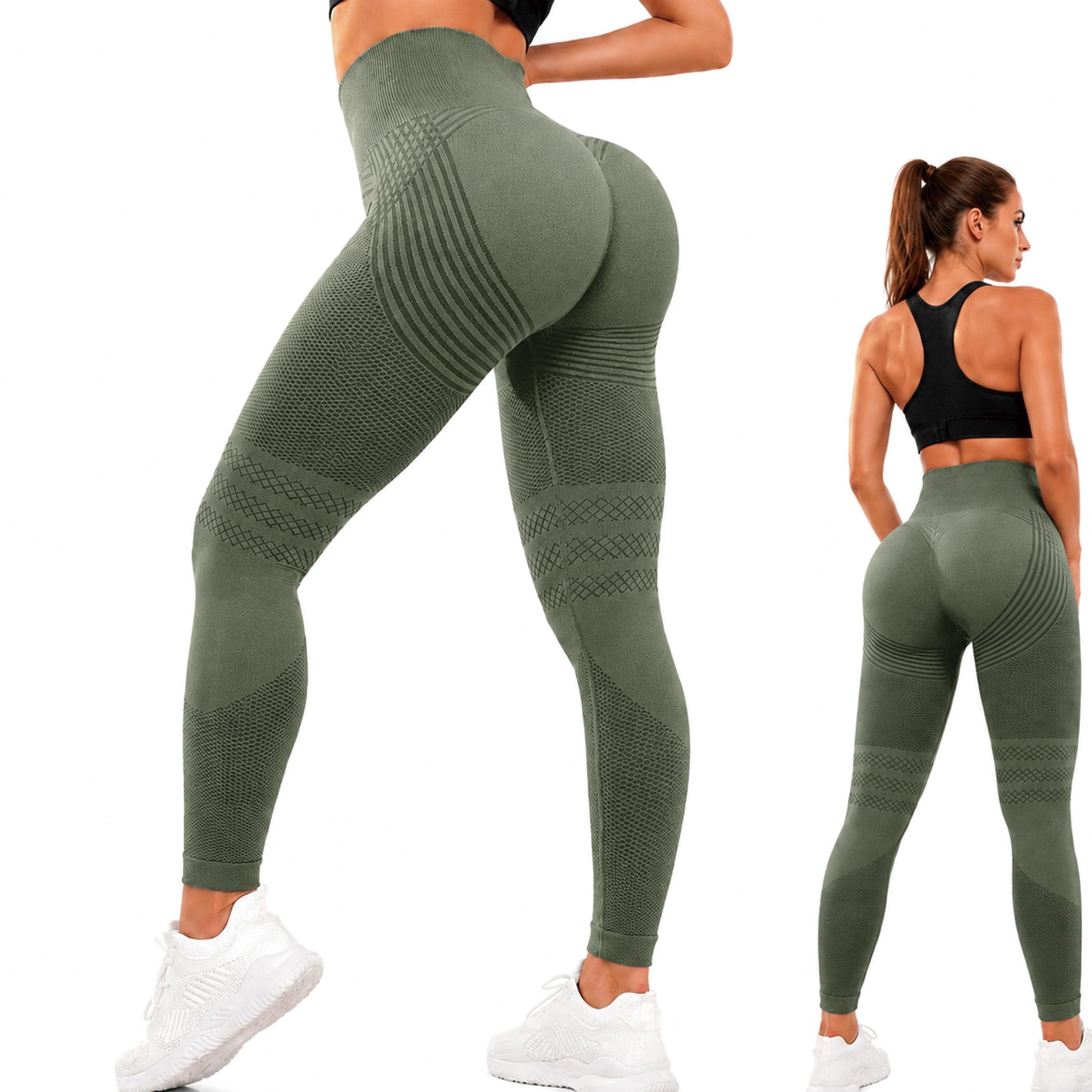 Trysoviren Women's 3D Circulation Boost Leggings, High Waisted Hip