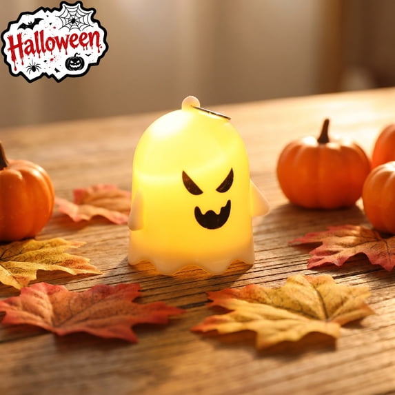 Tryvkinvive Ghost LED Light for Halloween Decoration,Mini Glowing Ghost Tabletop Light for Home Decor Supplies Party Favors,Trick or Treat Gifts & Hanging Decor