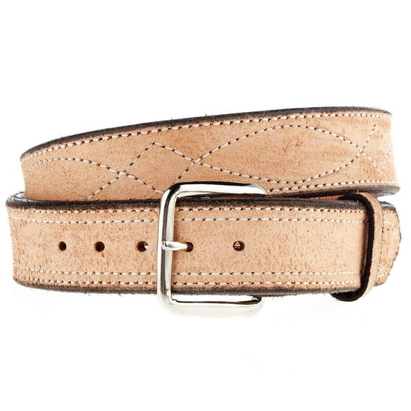 Ts Texas Saddlery Mens Rough Out Figure Eight Stitch Belt 40 Natural Roughout Gunfighter Stitch