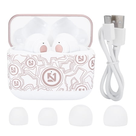 Ts100 For Bluetooth 5.0 Wireless Headset Sweatproof HIFI Stereo Sport Earphone with MicrophoneWhite