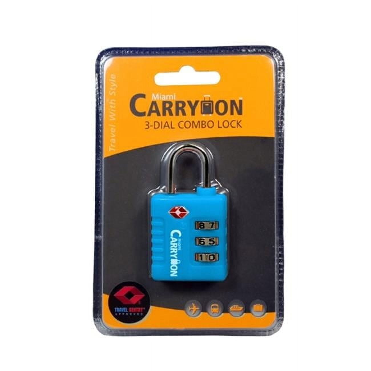 Blue TSA Approved 3-Dial Combination Luggage Lock