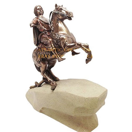 Tsar King Peter The Great On Horseback Reproduction Figurine of Senate Square Saint Petersburg