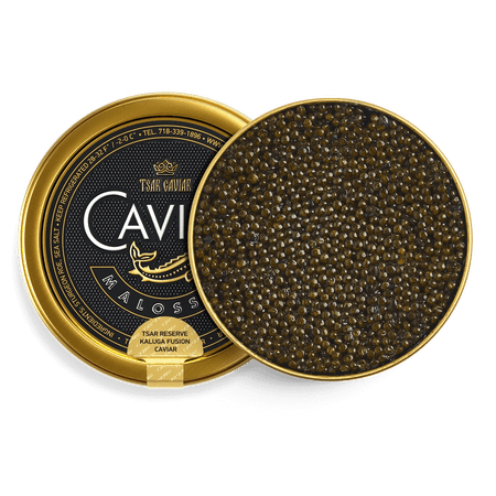 Tsar Reserve Kaluga Fusion Black Caviar - 4 oz (113g) - in Metal Jar