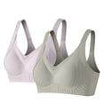 thumbnail image 1 of Tsesme 2 Pack Women's Wireless Bras Adjustable Strap Comfy Bralette Back Closure Push up Padded Full Cup Bra, 1 of 8