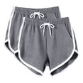 thumbnail image 1 of Tsesme 2pc Women’s Athletic Shorts 2026 Summer Breathable Workout Yoga Shorts with Pockets Loose Fits Elastic Waist Casual Shorts,Gray,3XL, 1 of 7