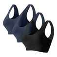 thumbnail image 1 of Tsesme 3pack Sport Bras for Women Plus Size High Support Wireless Bralettes Full Cup Seamless Everyday Bra, 1 of 2