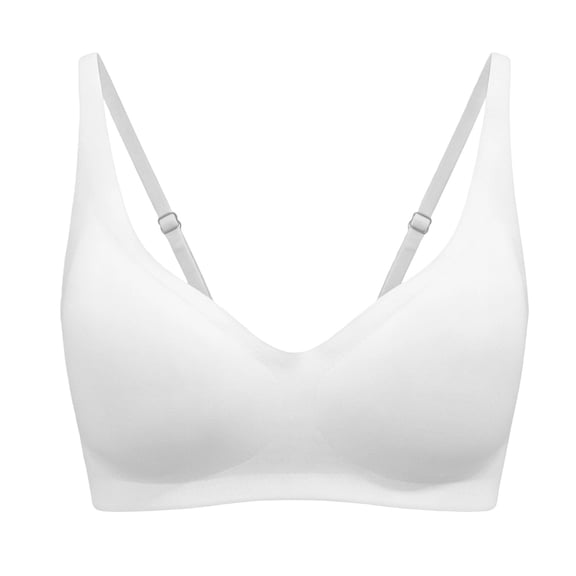 Tsesme Bras for Women No Underwire Fashion V Neck Seamless Home Casual Bra Adjustable Straps Comfortable Bra