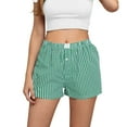 thumbnail image 1 of Tsesme Casual Plaid Shorts for Women Elastic Waist Wide Leg Short Summer Comfy Home Pajama Shorts 2026, 1 of 6