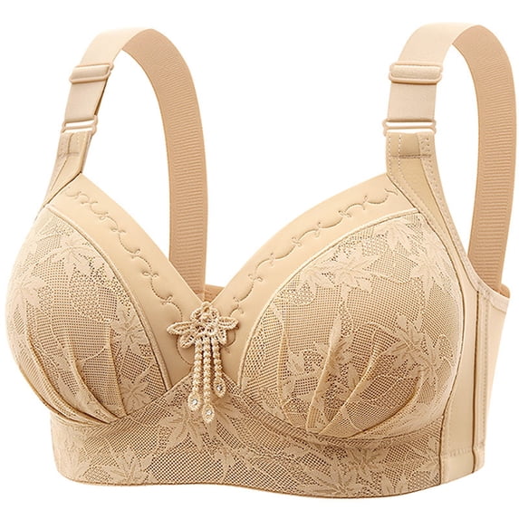 Tsesme High Support Bras for Women Adjustable Strap Full Cup up Bras Comfortable No Underwire Bras