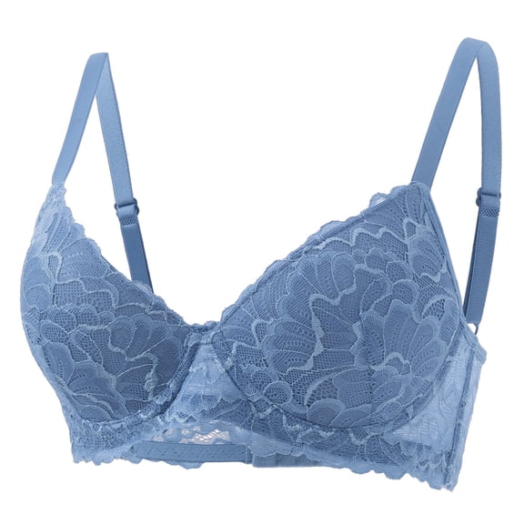 Tsesme Lace Bras for Women No Underwire Push up Mininizers Spaghetti Strap Lifting Deep V-Neck Bras