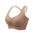 thumbnail image 1 of Tsesme Plus Size Seamless Bras for Women, V Neck Wireless Pus up Bra, Wide Cross Back Full Coverage Comfy Lingerie L, 1 of 6