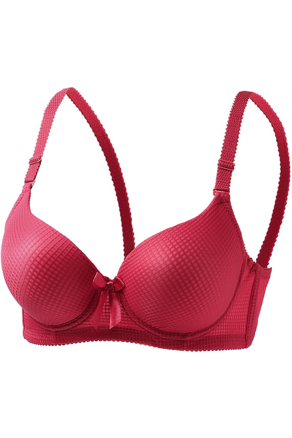 Seamless Bra for Women Low Cut Deep V Supportive Lingerie Underwire Lifting Support Everyday Bras