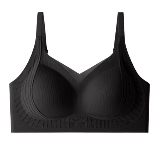 Tsesme Seamless Bras for Women Push up Deep V-Neck Padded Everyday Bralettes Wireless Comfy Support Bra