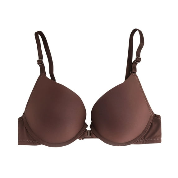 Tsesme Wireless Bralette for Women Front Closure Convenient Racerback Push up Padded Everyday Bra