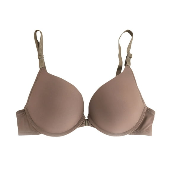 Tsesme Wireless Bralette for Women Front Closure Convenient Racerback Push up Padded Everyday Bra
