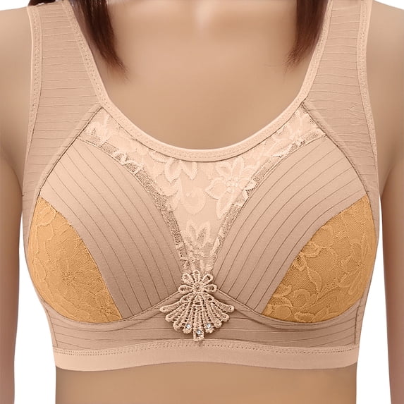 Tsesme Wireless Bras for Women Wide Straps Full Cup Comfy Bras Push up Support Everyday Bralettes