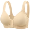 thumbnail image 1 of Tsesme Women’s Front Closure Bras Full Cup Push up Wireless Comfy Bralettes Lifting Support Breathable Bras, 1 of 2