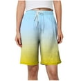 thumbnail image 1 of Tsesme Women’s Gradual Home Shorts with Elastic Waist Drawstring and Side Pockets Summer Casual Comfy Shorts, 1 of 6