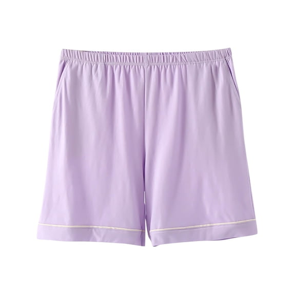 Tsesme Women's Pajama Shorts Soft Comfy Elastic Waist Home Pants with Pockets Loose Gym Workout Running Shorts