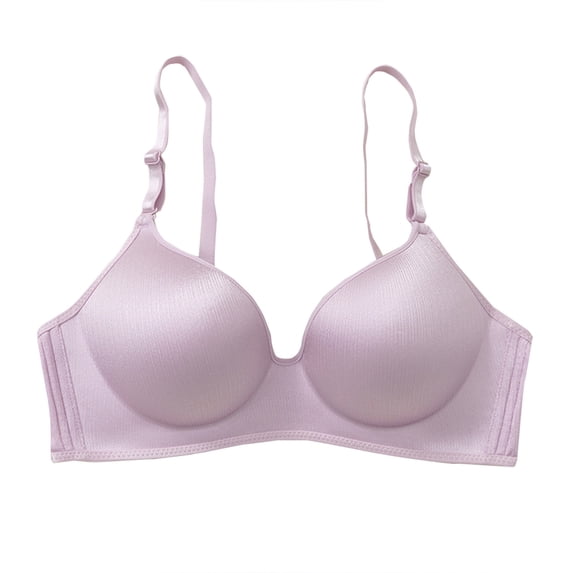Tsesme Women's Push up Bra No Underwire Comfortable Everyday Bras Padded Plunge Back Closure Minimizer
