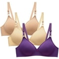 thumbnail image 1 of Tsesme Women’s Push up Bras 3 Pack Seamless Wireless Comfy Bralettes Everyday Adjustable Breathable Bras, 1 of 6