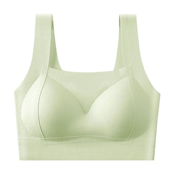 Tsesme Women’s Seamless Bra No Underwire Full Coverage Everyday Bra Ribbed Textured Bralettes