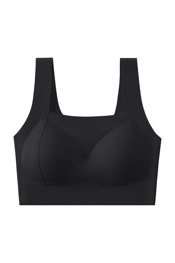 Women’s Seamless Bra No Underwire Full Coverage Everyday Bra Ribbed Textured Bralettes