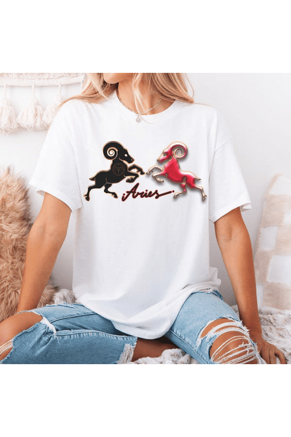 [Tshirt]Aries Zodiac Sign , Astrology Shirt, Uni Horoscope , Aries Gift, Birthday Zodiac Top, Cute Astrology rel