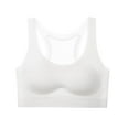 thumbnail image 1 of Tshirt Bras for Girl New Training Bras for Teens Girls Wireless Seamless Racerback Kids Sports Underwear Dance Yoga Bralette Style B-6 White 10-11 Years, 1 of 8