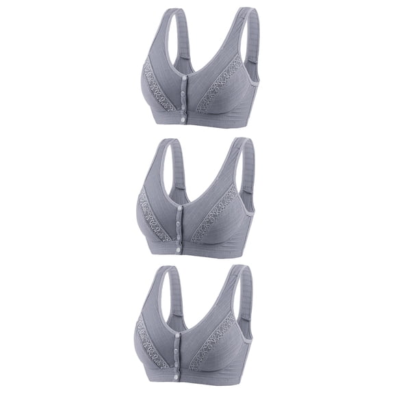 Tshirt Bras Women Lightly Lined Bra Feature V-Neck T-Shirt Bra Style W-1000 Gray XL