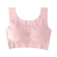 thumbnail image 1 of Tshirt Bras for Women Seamless Wire Free High Support 360 Stretch Longline Sport Bra Push Up Bra Full Coverage Underwear Pink 38, 1 of 5