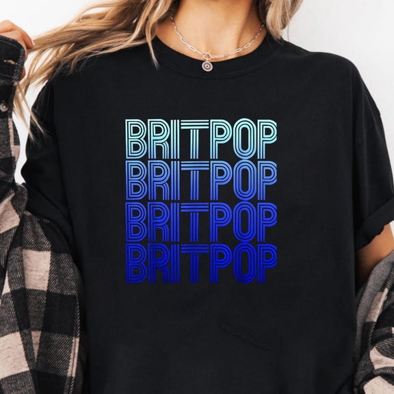 [Tshirt]Britpop Logo 1990's British Pop UK 90's Music Lover tshirt