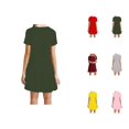 thumbnail image 1 of Tshirt Dress Women Summer Short Sleeve Crewneck Loose Fit Lightweight Casual Mini Dresses T Shirt Dresses for Women, 1 of 6