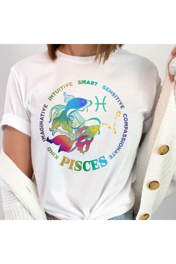 [Tshirt]Pisces Zodiac , Pisces Swea, Pisces birthday, Zodiac T-Shirt, Astrology , Gift for Pisces, Pisces Sign T Shirt