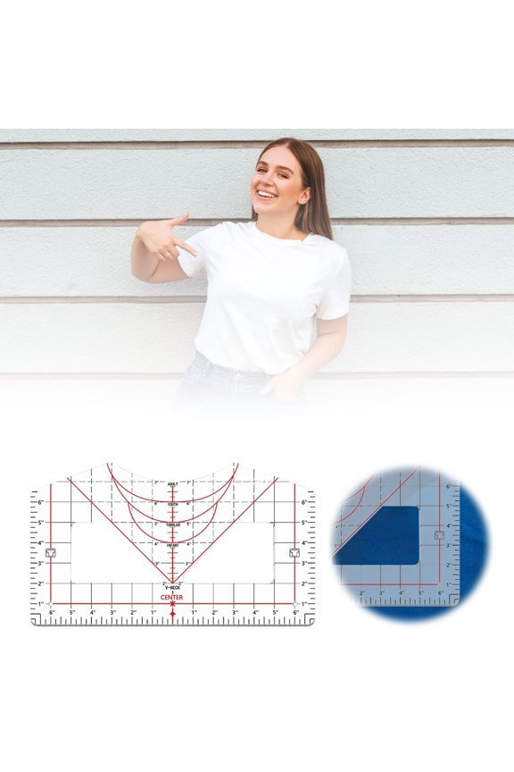 Tshirt Ruler For Alignment T Shirt Ruler To Center Design Tshirt Measurement Tool With Heat Tape For Heat Sublimation Heat Transfer Acrylic Ruler For All Size Hea Table Saw Stand Casters Wildfire