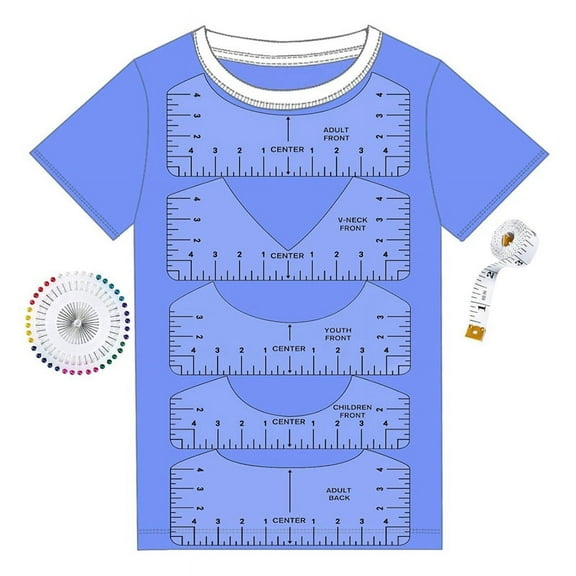 Tshirt Ruler Guide for Vinyl Alignment, Shirt Rulers to Center , Measurement Template, Craft Sewing Supplies