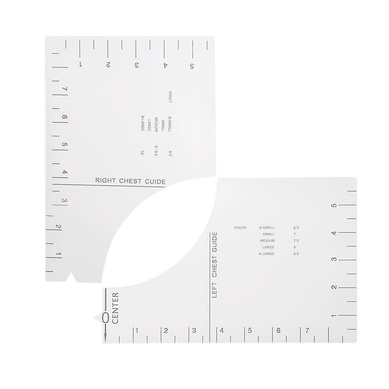 Coin Printing Ruler DTF Printing Ruler Set For Heat Press – Vinyl Alignment Tool Kit With 5 ...