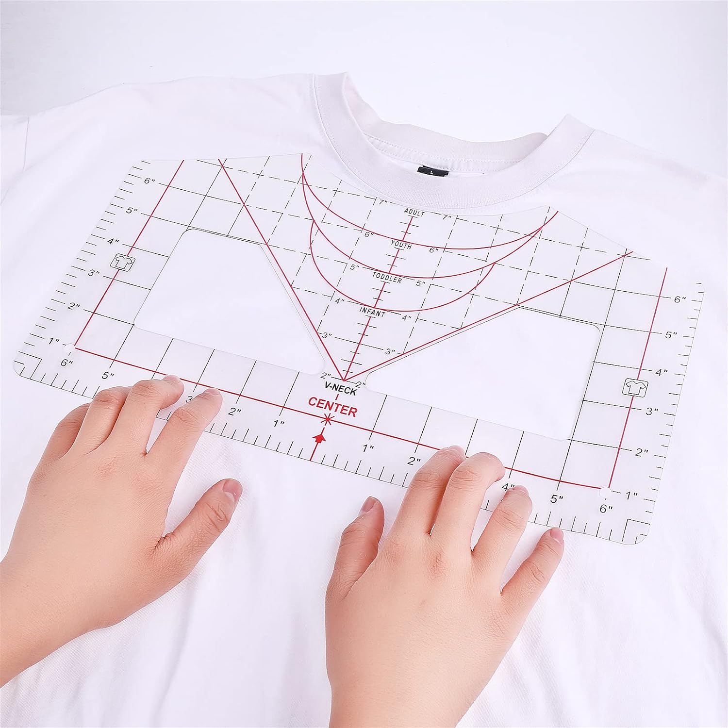 Merchandise Ruler Tshirt Ruler for Heat Press, Tshirt Ruler Guide for Vinyl Alignment ...